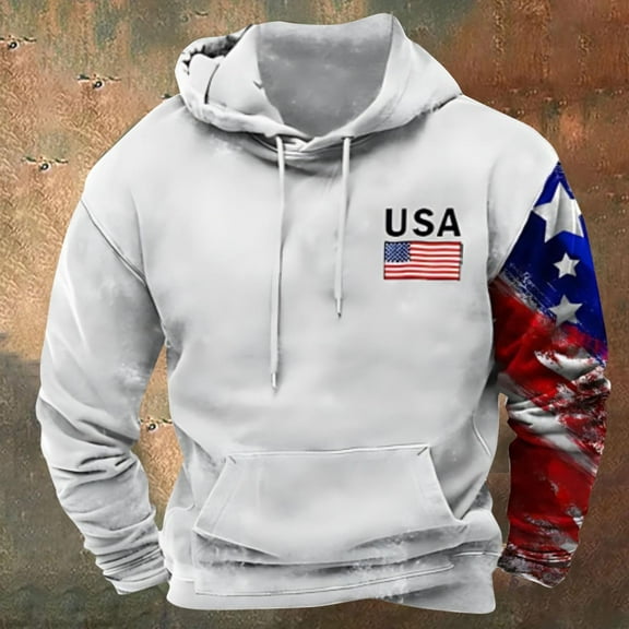 Wancir Graphic Hoodies for Men, Oversized Western Aztec Ethnic Sweatshirt Lightweight Big and Tall Crewneck Hoodies Pullover