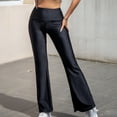 thumbnail image 1 of Wancir High Waisted Dress Pants for Women Regular/Tall Bootcut Elastic Waist Pull On Work Slacks for Women, 1 of 3