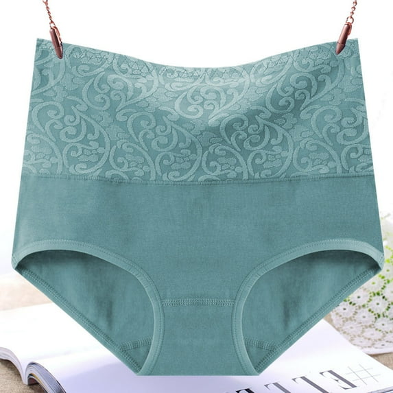 Wancir High Waisted Underwear for Women Tummy Control Cotton Postpartum Plus Size Ladies Panties Briefs Pack