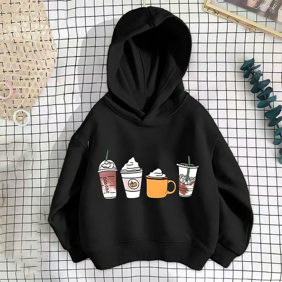 Wancir Hoodies for Girls Drop Shoulder Heart Graphic Print Lightweight Sweatshirts with Hood Athletic Teen Girls Preppy Tops
