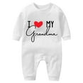 thumbnail image 1 of Wancir I Love My Grandpa Awesome Grandpa Gift Toddler Bodysuit Infant Romper Unisex Baby Long Sleeve cloths, 1 of 1
