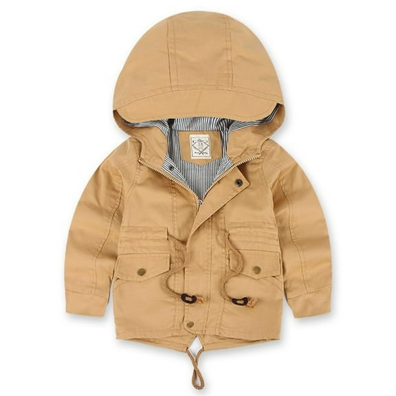 Wancir Infant Baby Boys Girls Jackets Polka Print Long Sleeve Zipper Hooded Coat Toddler Fall Spring Outerwear Clothes