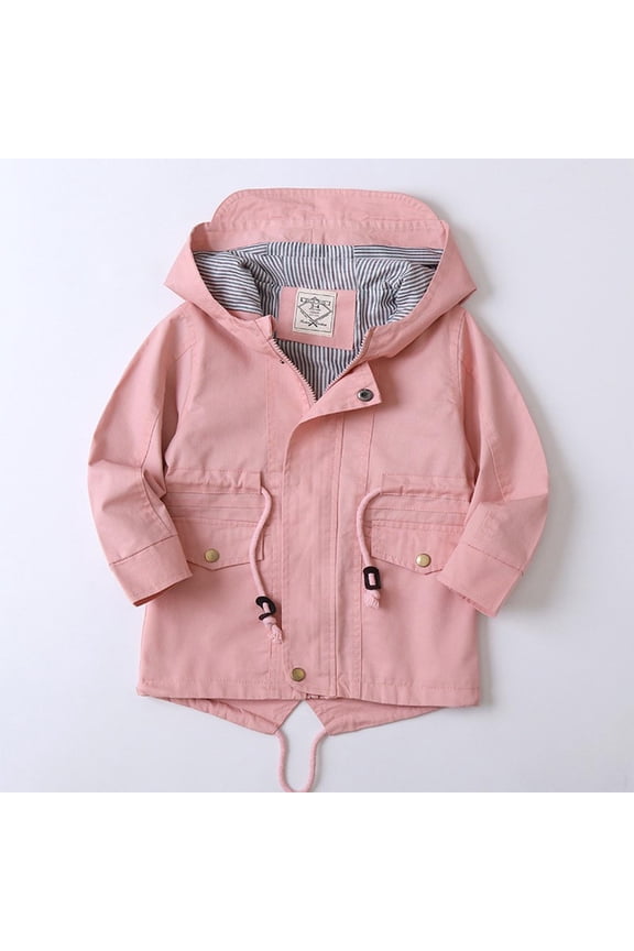 Wancir Infant Baby Boys Girls Jackets Polka Print Long Sleeve Zipper Hooded Coat Toddler Fall Spring Outerwear Clothes