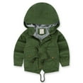 thumbnail image 1 of Wancir Infant Baby Boys Girls Jackets Polka Print Long Sleeve Zipper Hooded Coat Toddler Fall Spring Outerwear Clothes, 1 of 9