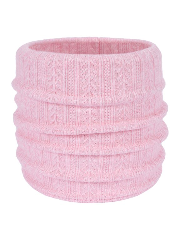 Wancir Infinity Scarf Winter Double-Layer Neck Warmer Knit Fleece Lined Circle Loop Scarves Gifts