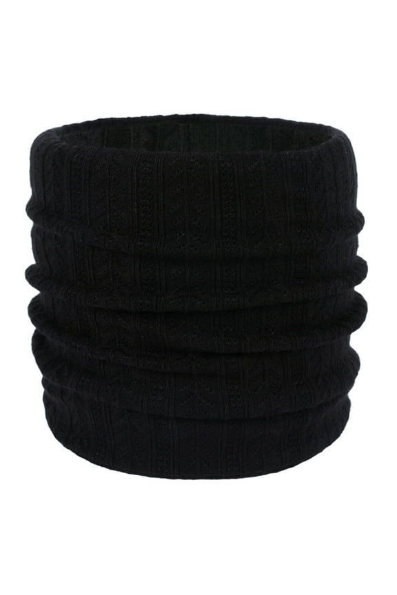 Wancir Infinity Scarf Winter Double-Layer Neck Warmer Knit Fleece Lined Circle Loop Scarves Gifts