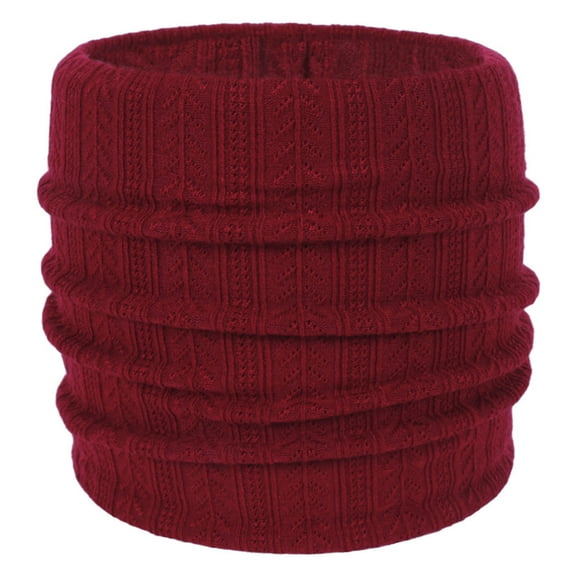 Wancir Infinity Scarf Winter Double-Layer Neck Warmer Knit Fleece Lined Circle Loop Scarves Gifts