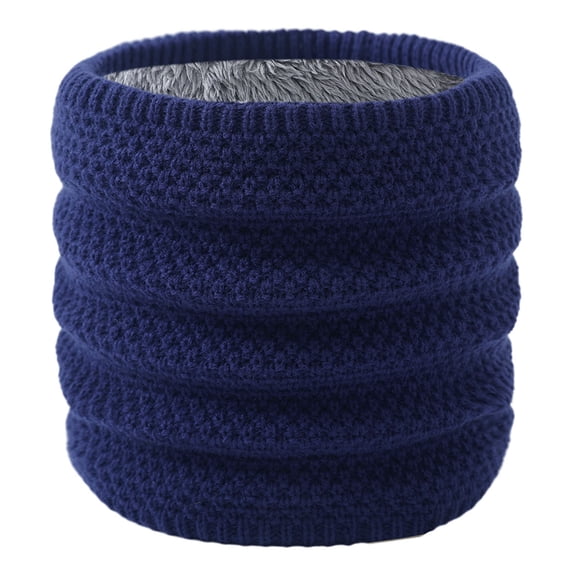 Wancir Infinity Scarf Winter Double-Layer Neck Warmer Knit Fleece Lined Circle Loop Scarves Gifts