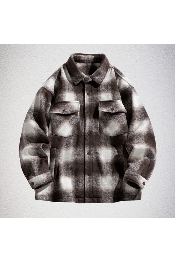 Wancir Jackets for Men Casual Fashion Trendy Coats Large Warm Streetwear Pullovers Waterproof Zip Up Anorak Cozy