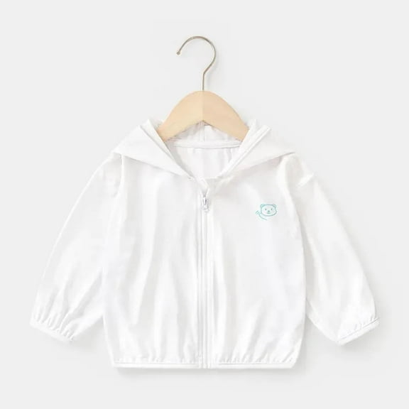 Wancir Kids Active Zip up Hoodie Girls Ultralight Summer Jacket Cooling Sun Protection Thin Tops