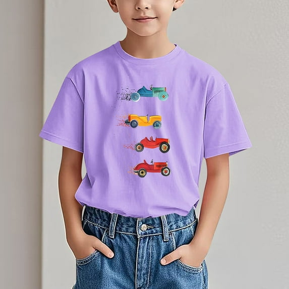 Wancir Kids Cars and Trucks and Things That Go Places Toddler Little Boy T-Shirt 3-14T