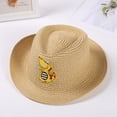 thumbnail image 1 of Wancir Kids Summer Straw Hat for Baby Infant Toddler Boys Fedora Beach Sun Hat, 1 of 3