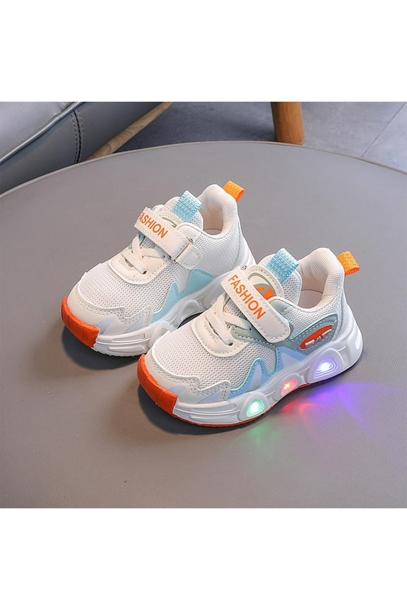 Wancir Kids Toddler Light Up Sneakers- LED Skye and Everest Slip-On Lightweight Tennis Breathable Character Athletic Running Shoe