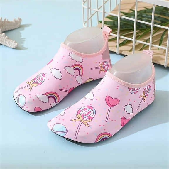 Wancir Kids Water Shoes for Toddler Boys Girls Big Kids Water Shoes Swim Socks Quick Dry Non-Slip Water Beach Aqua Sports Shoes 1-8T