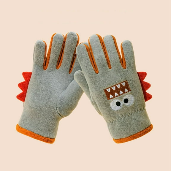 Wancir Kids Winter Gloves for Boys Girls, Children Warm Wool Lined Gloves Toddler Thermal Knitted Mittens