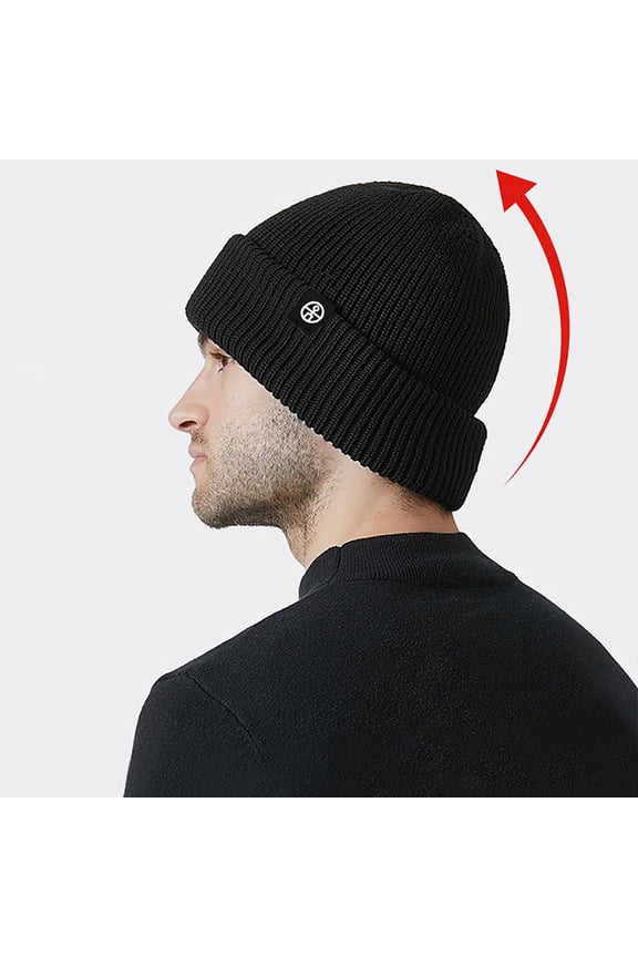 Wancir Knit Beanie Winter Hat, Thermal Thick Polar Fleece Snow Skull Cap for Men and Women