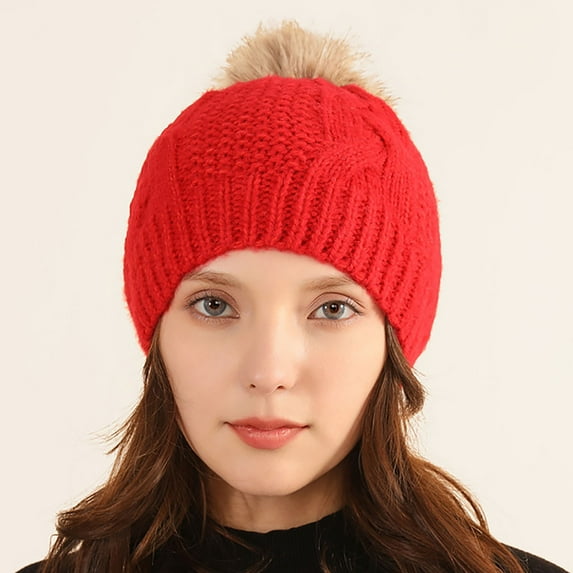 Wancir Knit Beanie Winter Hat, Thermal Thick Polar Fleece Snow Skull Cap for Men and Women