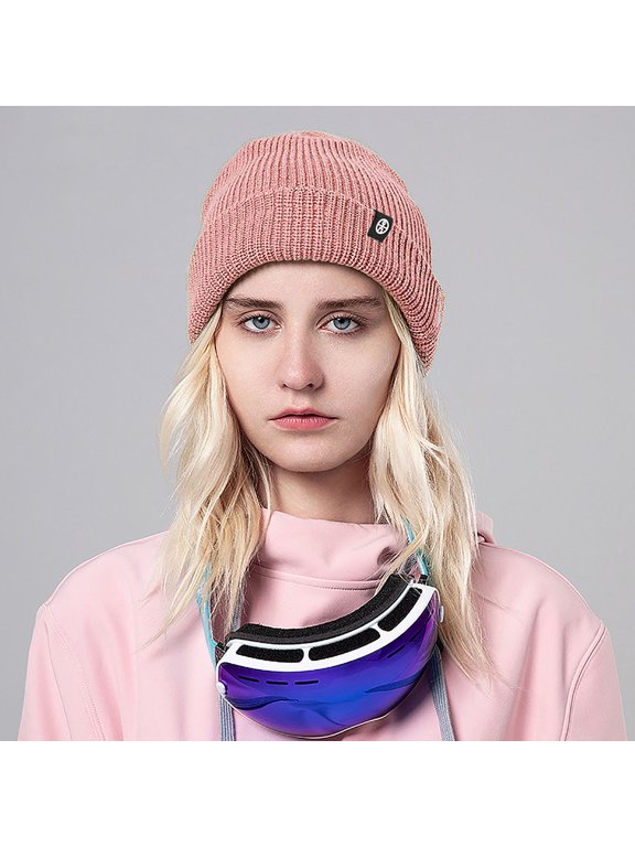 Wancir Knit Beanie Winter Hat, Thermal Thick Polar Fleece Snow Skull Cap for Men and Women