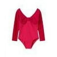 thumbnail image 1 of Wancir Long Sleeve Leotards for Girls Velvet Ballet Gymnastics Dancewear Bodysuit Outfit, 1 of 7