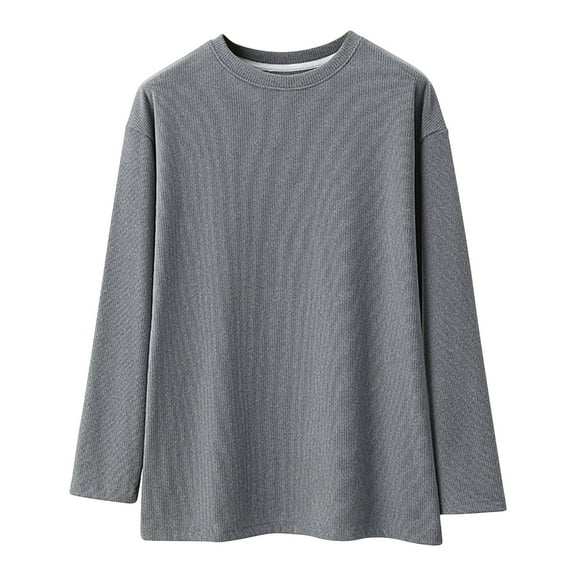 Wancir Long Sleeve Thermal Shirt for Women Light Fleece Tops Fall 2024 Crew Neck Casual Basic T-Shirts