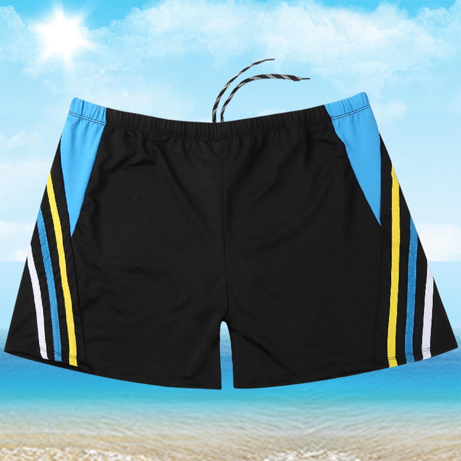 Wancir Men's Athletic Swim Jammers Quick Dry Square Leg Swim Briefs ...