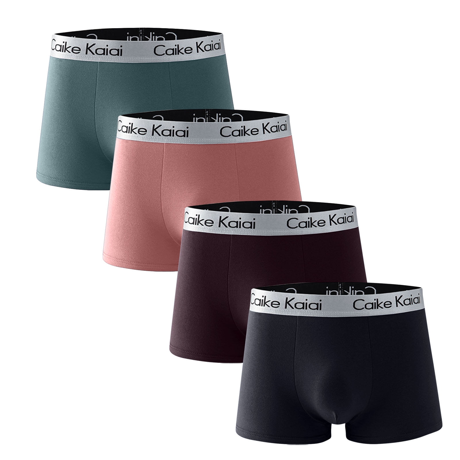 Wancir Men's Boxer Briefs, Soft and Breathable Cotton Underwear with ...