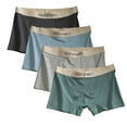 thumbnail image 1 of Wancir Men's Boxer Briefs, Soft and Breathable Cotton Underwear with ComfortFlex Waistband, 4 pack, 1 of 2