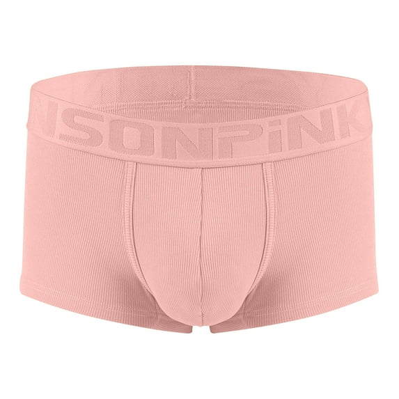 Wancir Men's Boxers Briefs Solid Underwear Soft Strench Boxers Briefs Breathable Athletic Underwear