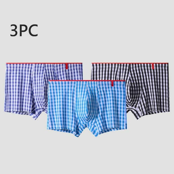 Wancir Men's Boxers Short Boxer for Men 100% Cotton Soft Comfortable Casual Breathable Underwear 3 Pack