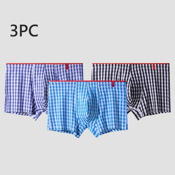 Wancir Men's Boxers Short Boxer for Men 100% Cotton Soft Comfortable Casual Breathable Underwear 3 Pack