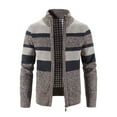 thumbnail image 1 of Wancir Men's Cardigan Sweaters Full Zip Sweaters Stand Collar Casual Knitted Cardigan with Pockets, 1 of 8