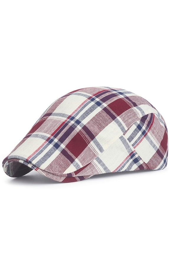 Wancir Men's Cotton Flat Ivy Gatsby Newsboy Driving Hat Adjustable Irish Cabbie Ivy Driving Hunting Cap