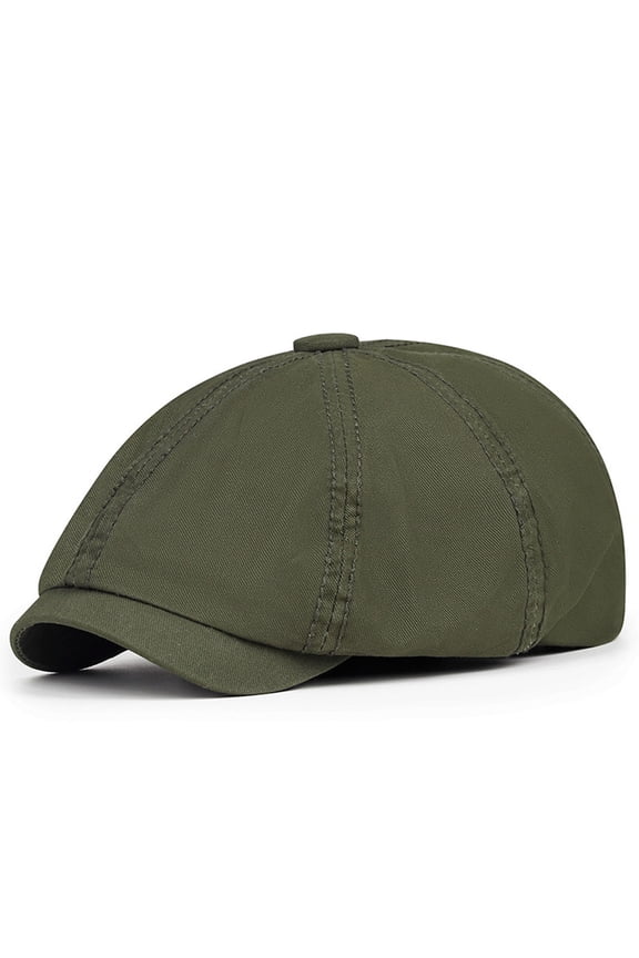 Wancir Men's Cotton Flat Ivy Gatsby Newsboy Driving Hat Adjustable Irish Cabbie Ivy Driving Hunting Cap