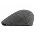 thumbnail image 1 of Wancir Men's Cotton Newsboy Hats Flat Ivy Gatsby Cap Irish Cabbie Ivy Driving Hunting Hat, 1 of 5