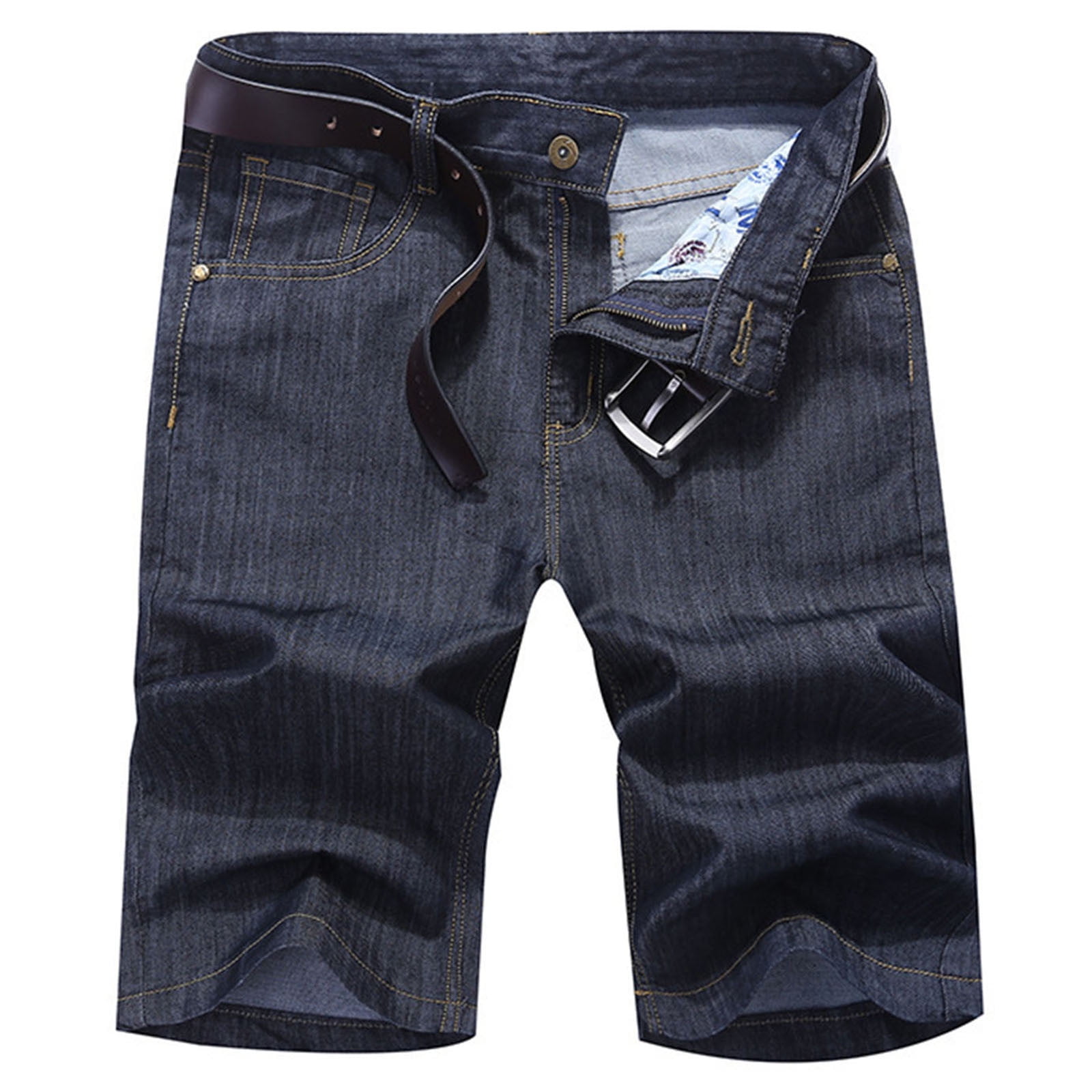 Wancir Men's Denim Shorts Regular Fit Jean Shorts Casual Dress Shorts ...