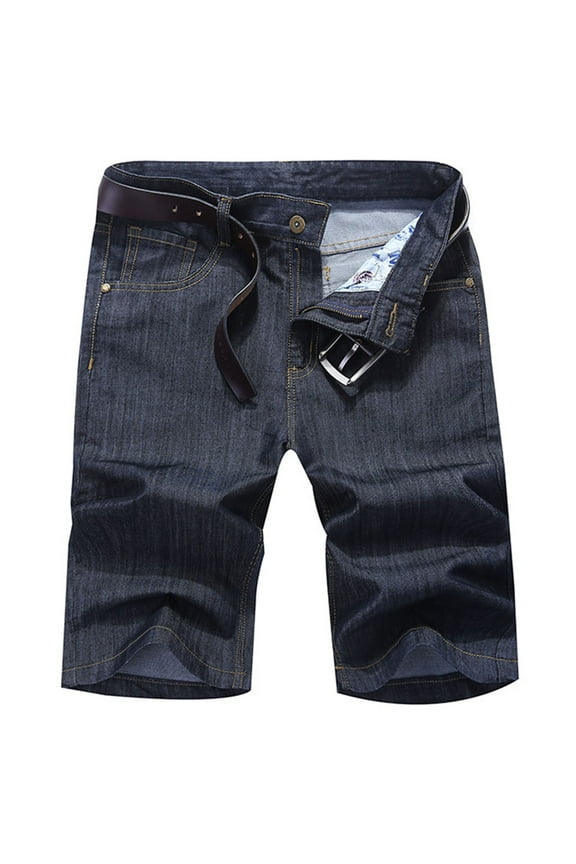 Wancir Men's Denim Shorts Regular Fit Jean Shorts Casual Dress Shorts Stylish Outdoor Distressed Summer Short Jeans Jorts