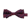 thumbnail image 1 of Wancir Men's Double-Layer Bow Tie Solid Color Premium Polyester for Business Formal, 1 of 2