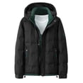 thumbnail image 1 of Wancir Men's Hooded Winter Coat Warm Puffer Jacket Thicken Cotton Coat with Removable Hood, 1 of 8