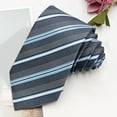 thumbnail image 1 of Wancir Men's Jacquard Polyester Tie 3.15 Inch Width Solid Color for Business Formal, 1 of 4