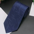 thumbnail image 1 of Wancir Men's Jacquard Polyester Tie 3.15 Inch Width Solid Color for Business Formal, 1 of 3