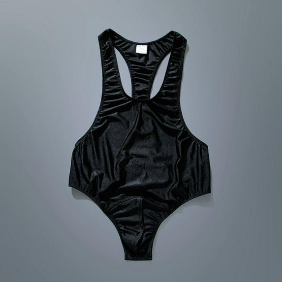 Wancir Men's Leotard Underwear Sexy Racer Back One-Piece Bodysuit Stretch Swimsuit Thongs Singlet Workout