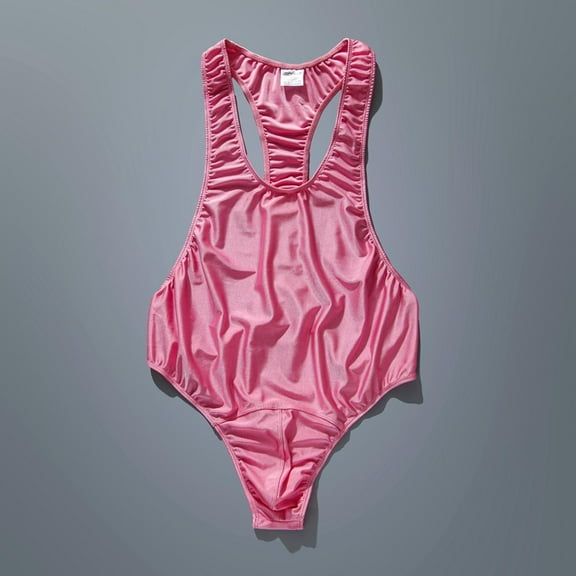 Wancir Men's Leotard Underwear Sexy Racer Back One-Piece Bodysuit Stretch Swimsuit Thongs Singlet Workout