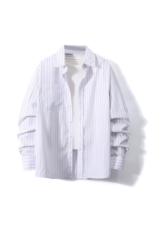 Wancir Men's Long Sleeve Button Down Linen Shirt Casual Dress Shirt Untucked Shirts with Pocket