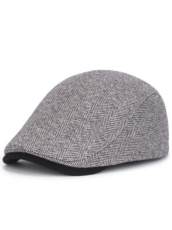 Wancir Men's Newsboy Caps Washing Cotton Cooling Lightweight Scally Cap for Men Adjustable Flat Cap