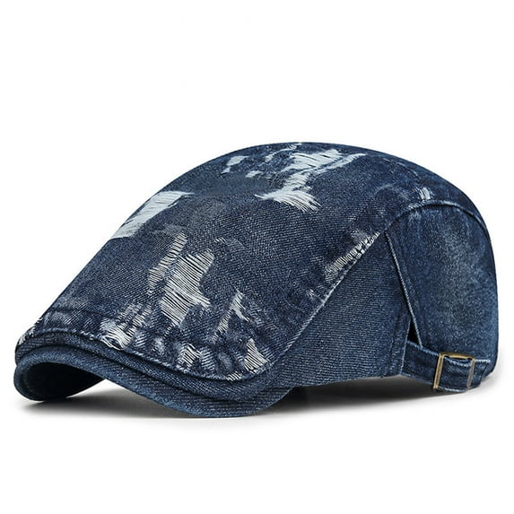 Wancir Men's Newsboy Caps Washing Cotton Cooling Lightweight Scally Cap for Men Adjustable Flat Cap