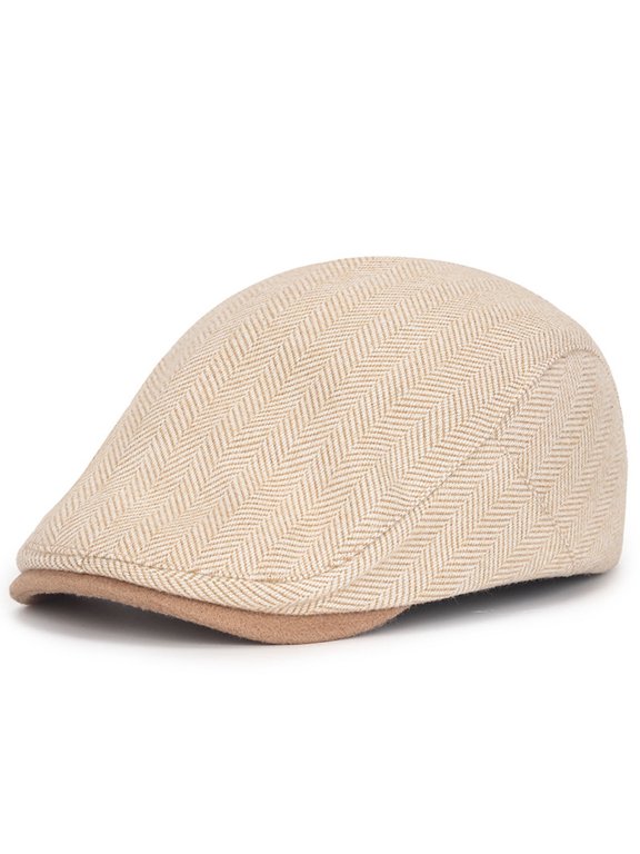 Wancir Men's Newsboy Caps Washing Cotton Cooling Lightweight Scally Cap for Men Adjustable Flat Cap