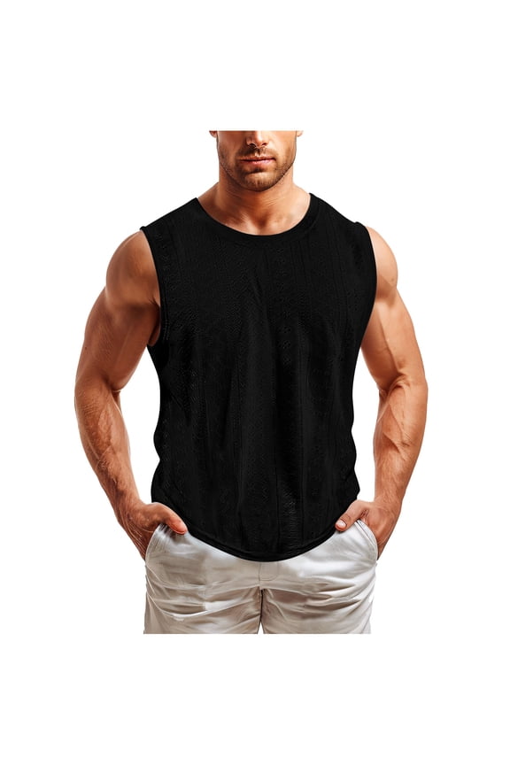 Wancir Men's Originals Tri-Blend Tank Top, Lightweight Tanks For Men, Sleeveless Tank Shirt