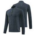 thumbnail image 1 of Wancir Men's Quarter Zip Pullover Sweats Long Sleeve Active Performance Shirt Athletic Quick Dry Tops, 1 of 6