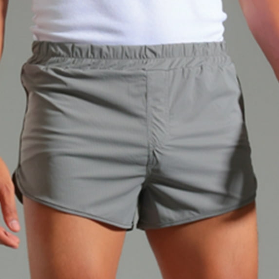 Wancir Men's Sexy Boxer Shorts Pocket Beach Trunks See Through Mesh Swimming Bottoms