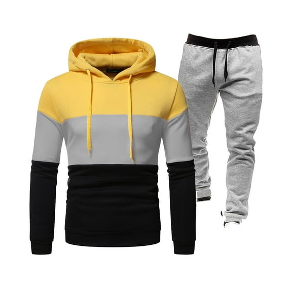 Wancir Men's Tracksuit 2 Piece Hoodie Sweatsuit Sets Casual Athletic Jogging Suits